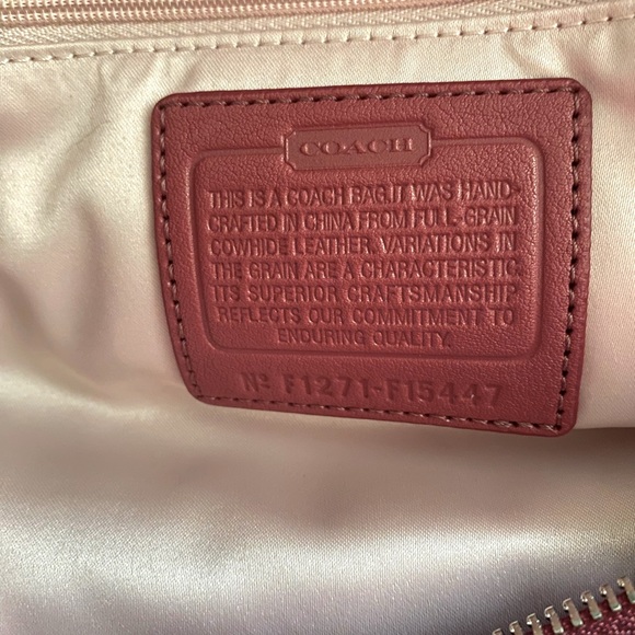 🔥 NWT Coach Ashley Leather Satchel In Ginger Beet - Picture 8 of 15